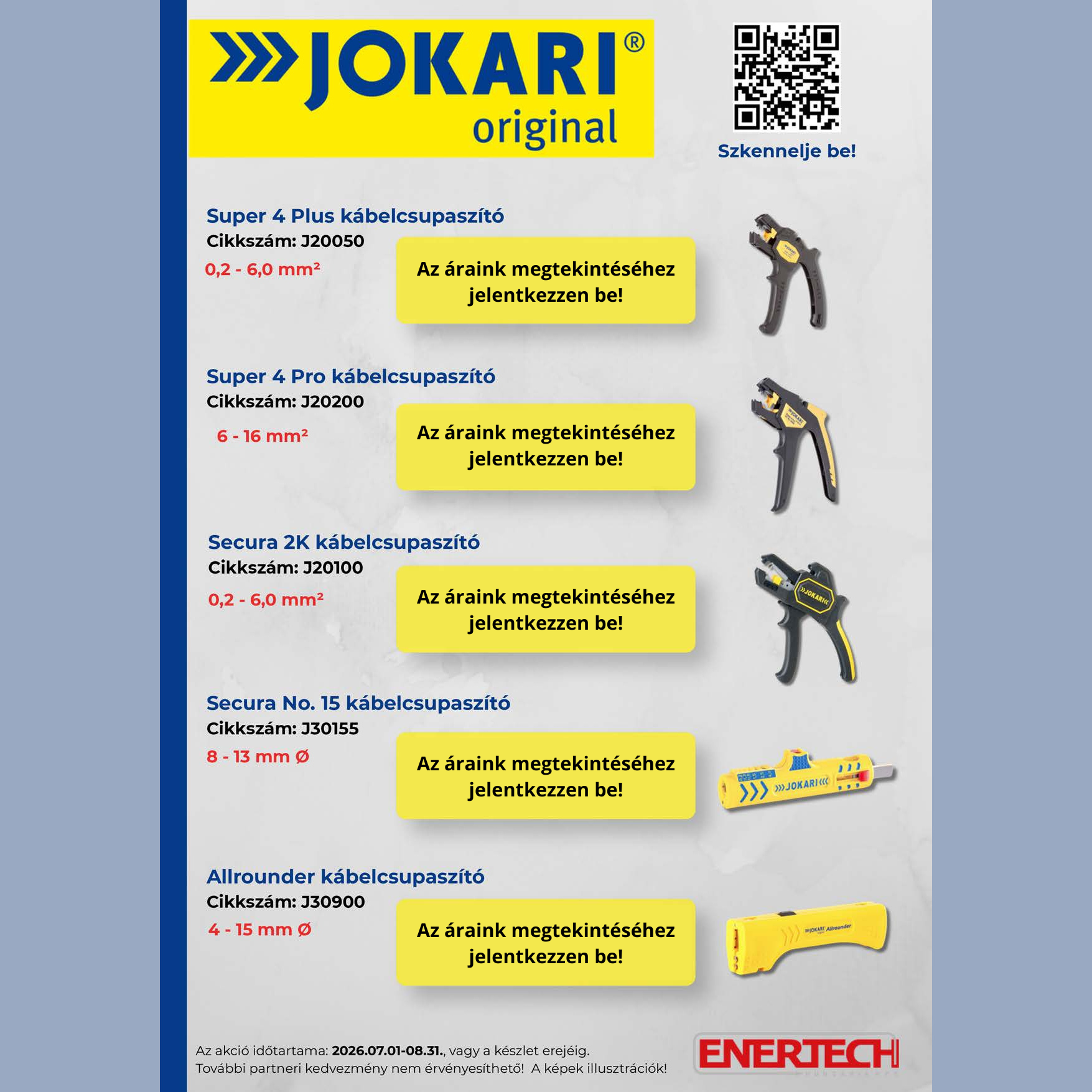 JOKARI kábelcsupaszító és villanyszerelő szerszám akció - 2