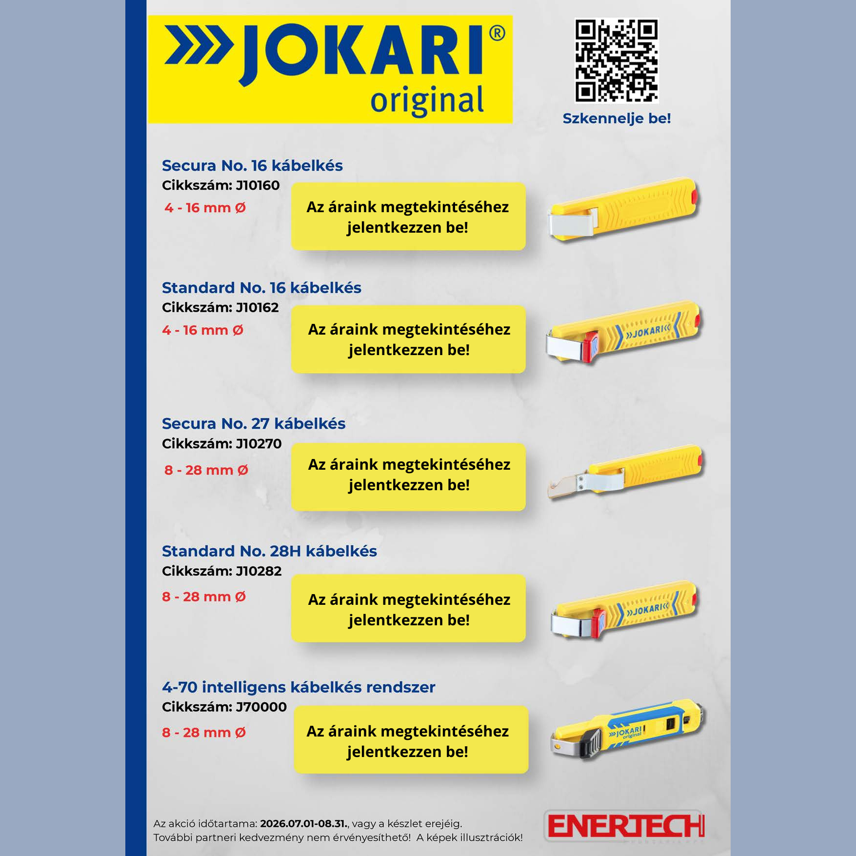 JOKARI kábelcsupaszító és villanyszerelő szerszám akció - 1