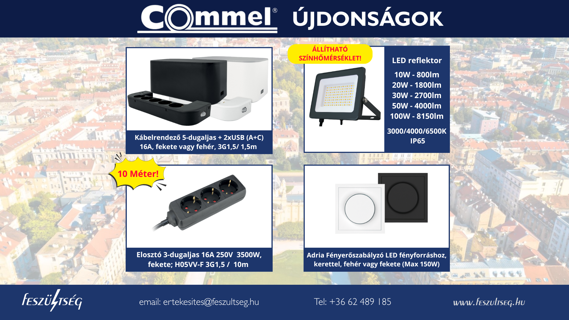 COMMEL 2026 júniusi újdonságok, Feszültség Kft - hírek oldal banner
