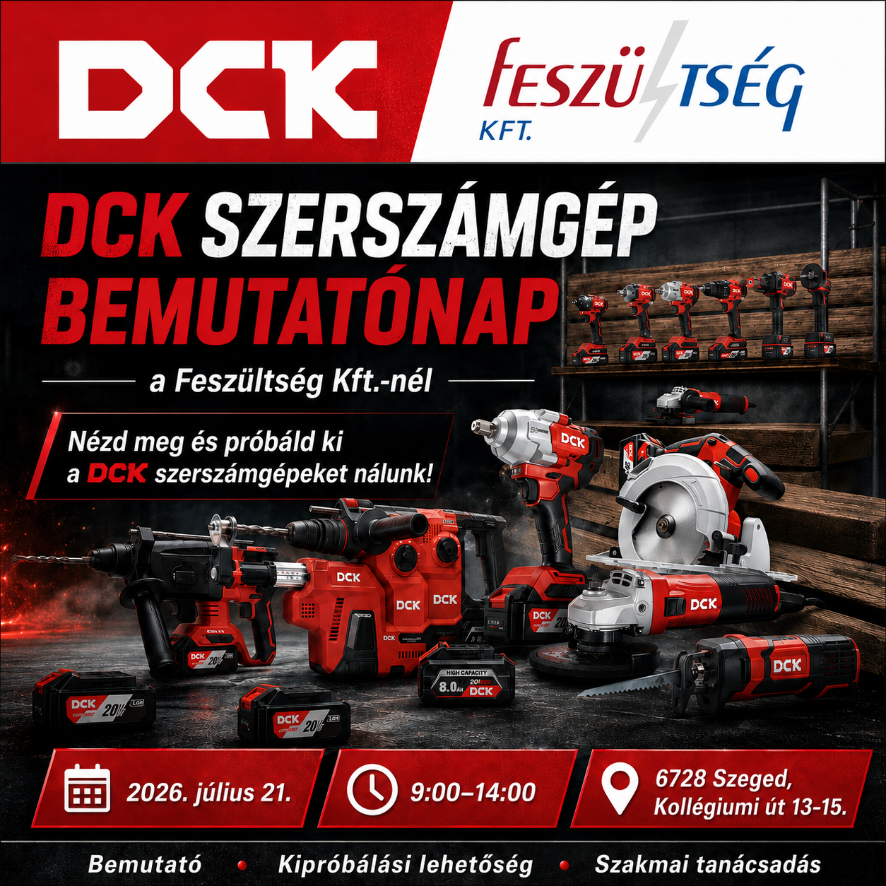 DCK Szerszámgép Bemutatónap a Feszültség Kft.-nél