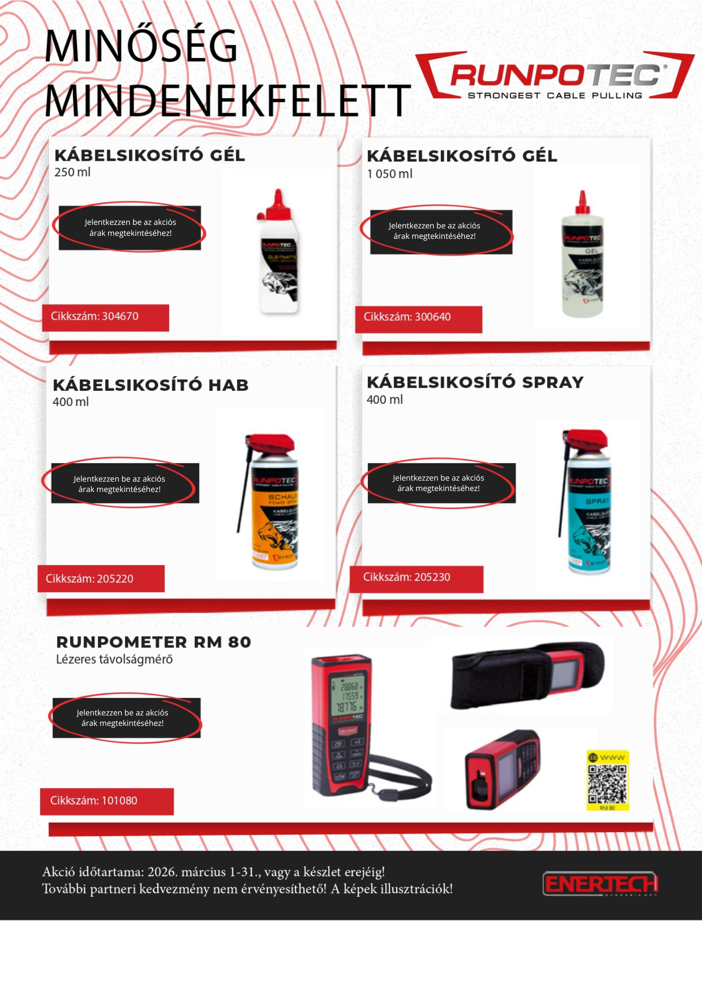 RUNPOTEC akció – 2026 március, ár nélküli