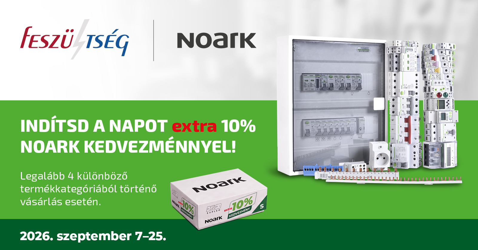 EXTRA 10% NOARK kedvezmény szeptember 25-ig - Feszültség Kft.