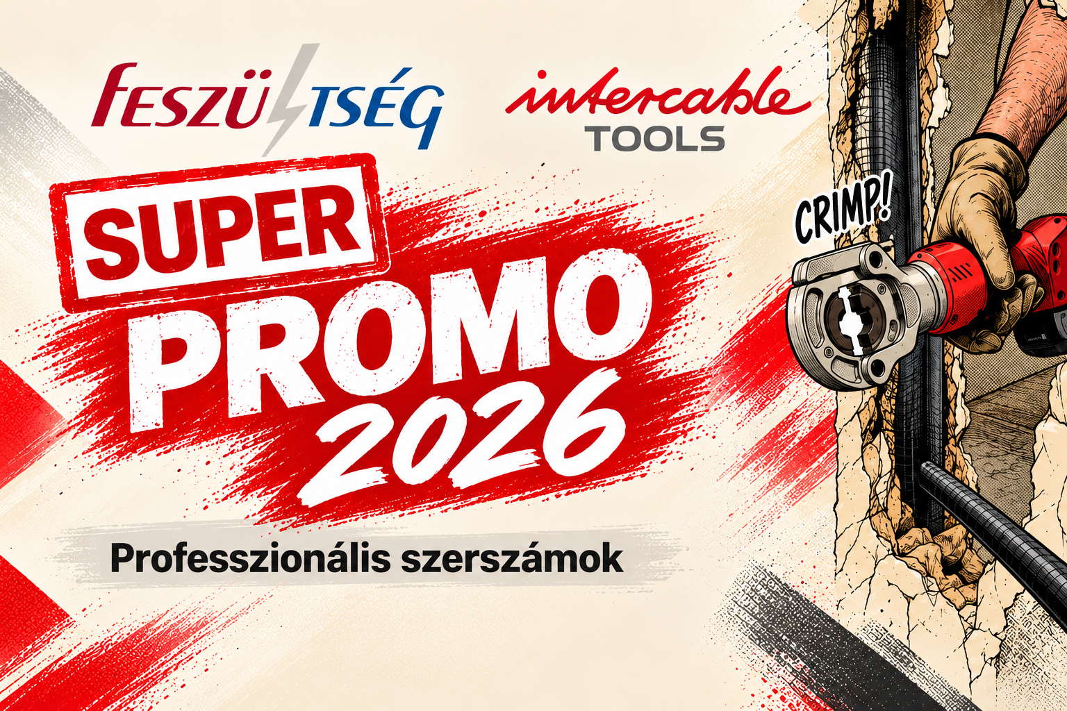 Intercable Tools SUPERPROMO 2026 – professzionális szerszámok akcióban