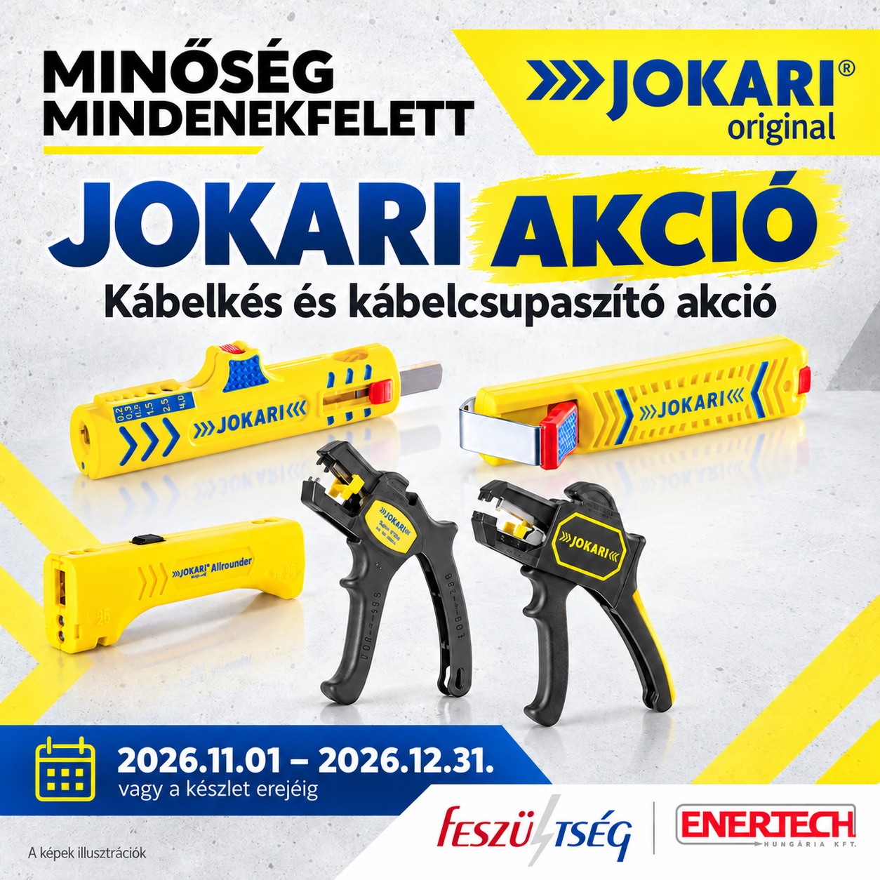 JOKARI kábelkés és kábelcsupaszító akció 2026