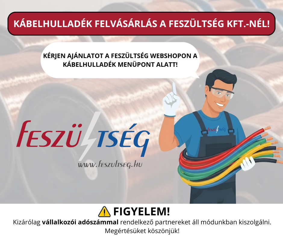 Kábelhulladék felvásárlás Feszültség Kft. - Kérjen egyedi ajánlatot!