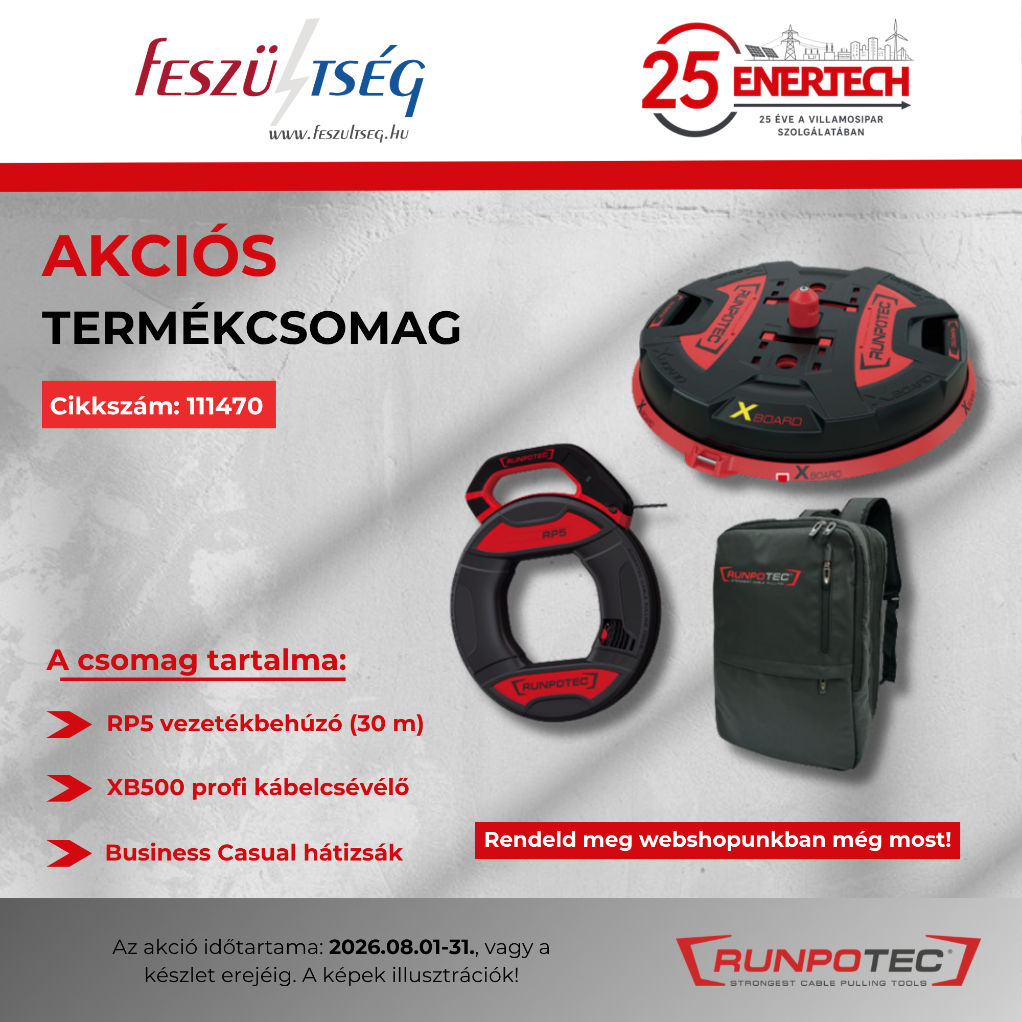 RUNPOTEC akció – XB500 és RP5 most egy kedvezményes csomagban