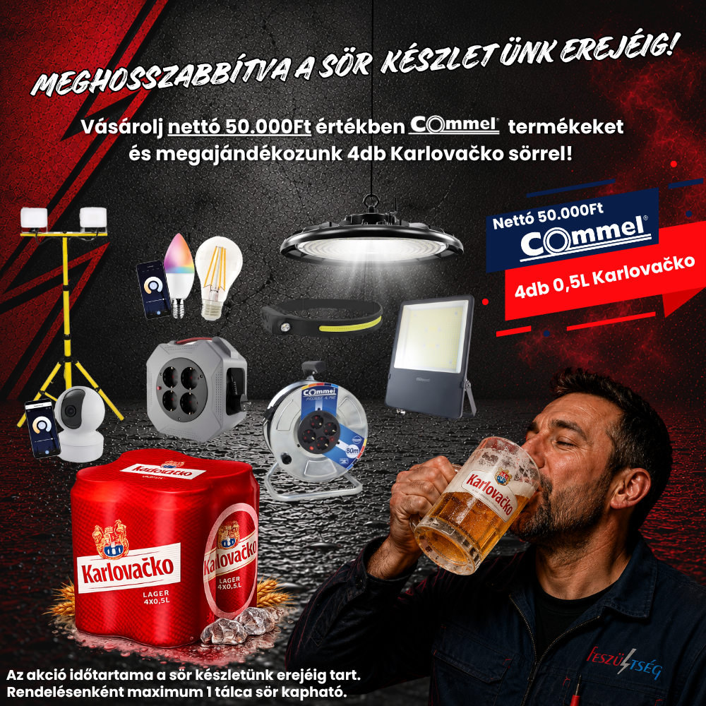 COMMEL Sörös akció a készlet erejéig - banner