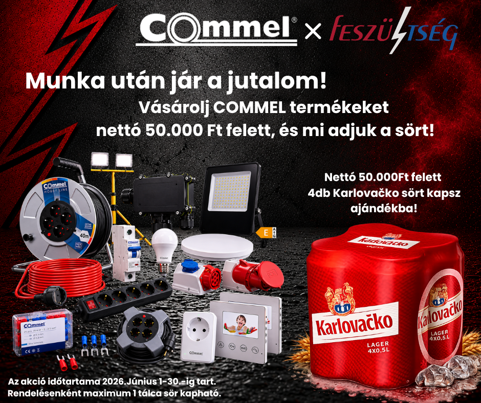 COMMEL Sörös akció a Feszültség Kft-nél