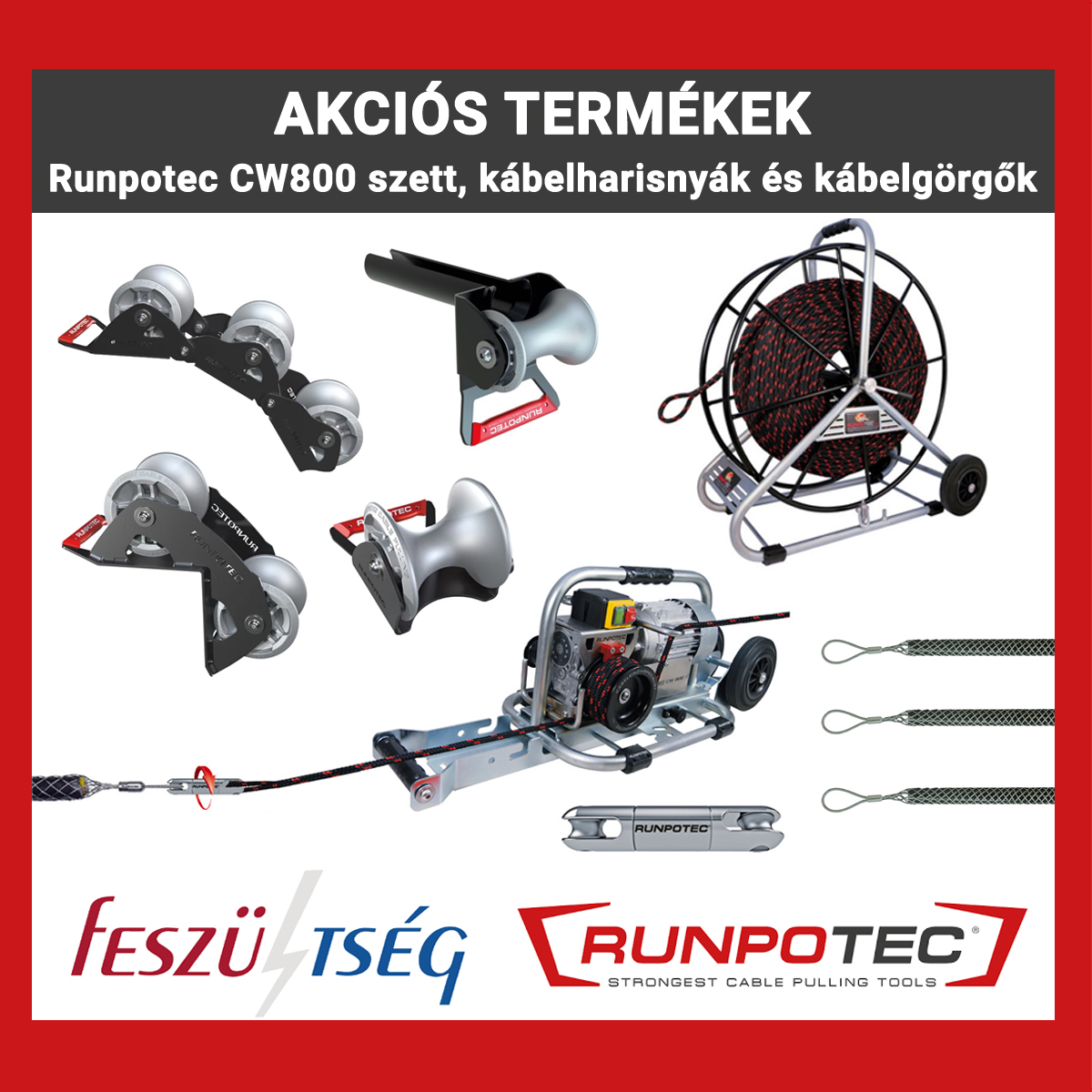 Runpotec kábelbehúzó akció a Feszültség Kft.-nél