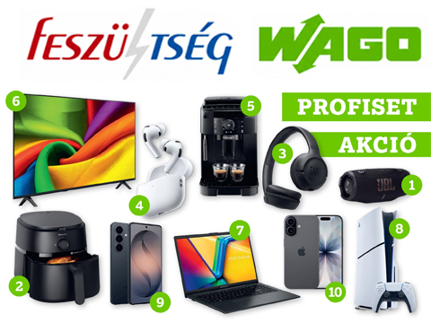 WAGO Profiset akció 2026: profi összekötők, értékes ajándékokkal