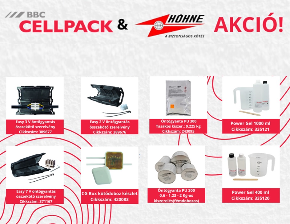CELLPACK és HÖHNE öntőgyanta akció