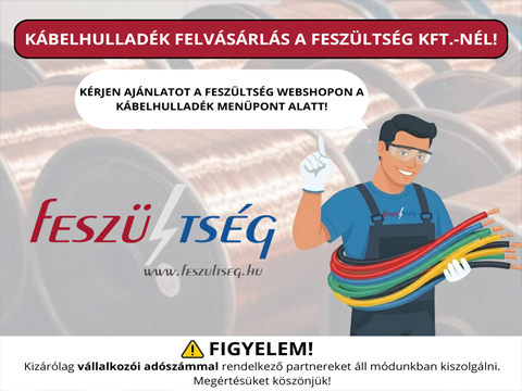Kábelhulladék felvásárlás a Feszültség Kft-nél