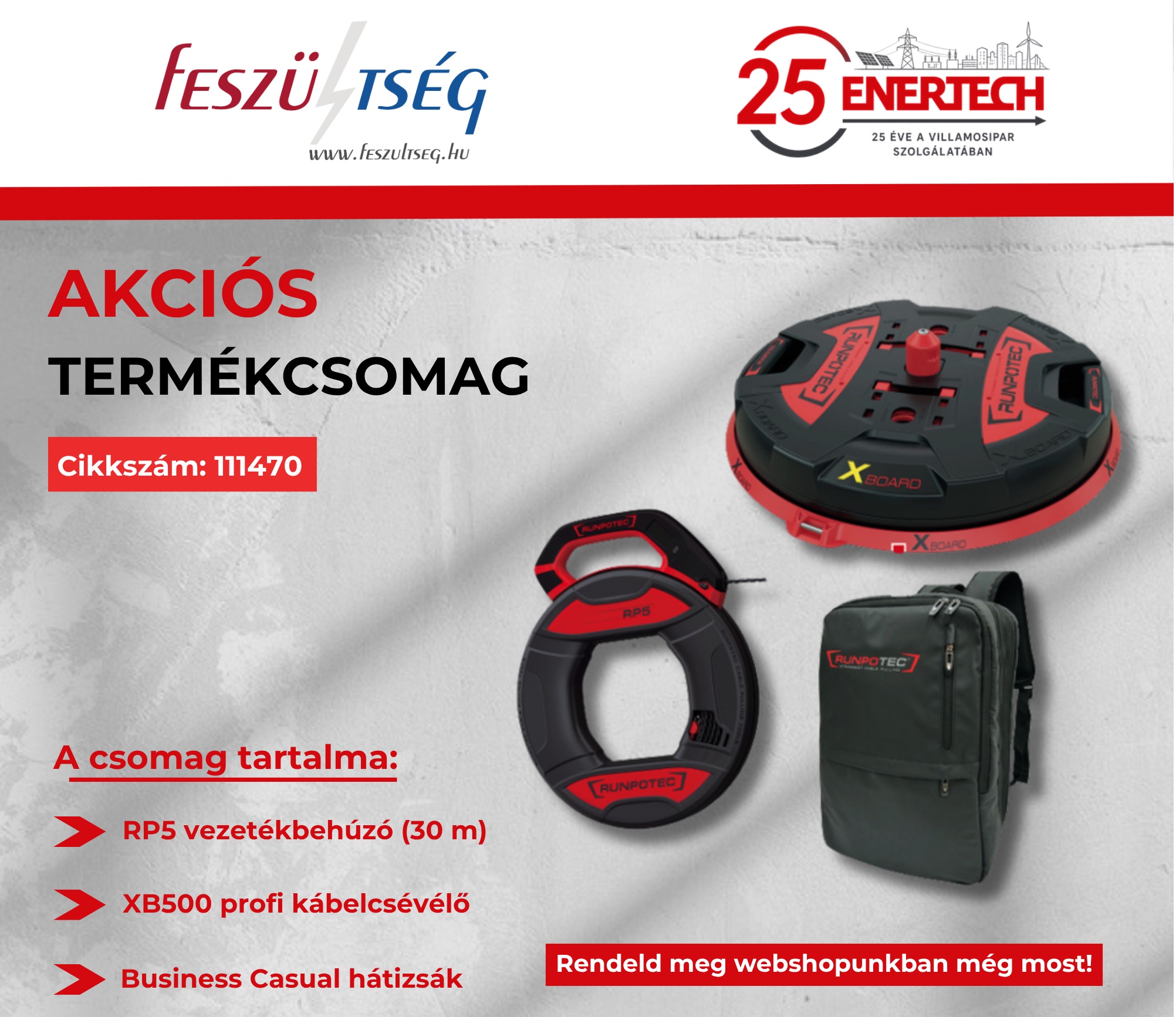 RUNPOTEC akció – XB500 és RP5 most egy kedvezményes csomagban!