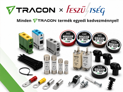 TRACON akció – egyedi kedvezmények a Feszültség Kft.-nél - 2026 Szeptember